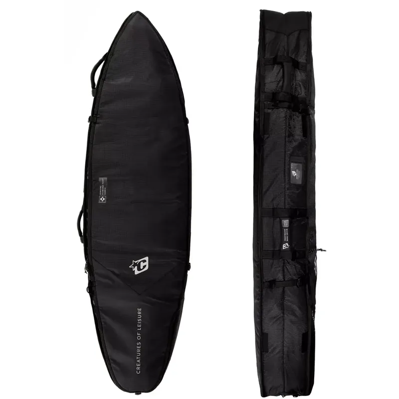 Boardbag Creatures Shortboard Quad Coffin DT2.0 Black Silver Neue Ware