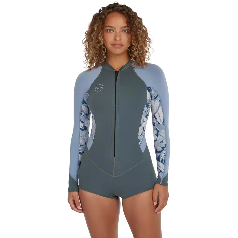 Shortspring ONeill Womens Bahia LS Shde/Palmeno Trop/FadeDenim Sonderangebot