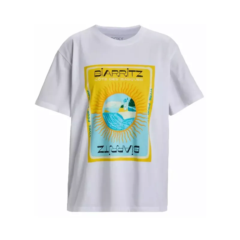 T-Shirt Roxy Atlas Bright White Biarritz Jetzt Kaufen