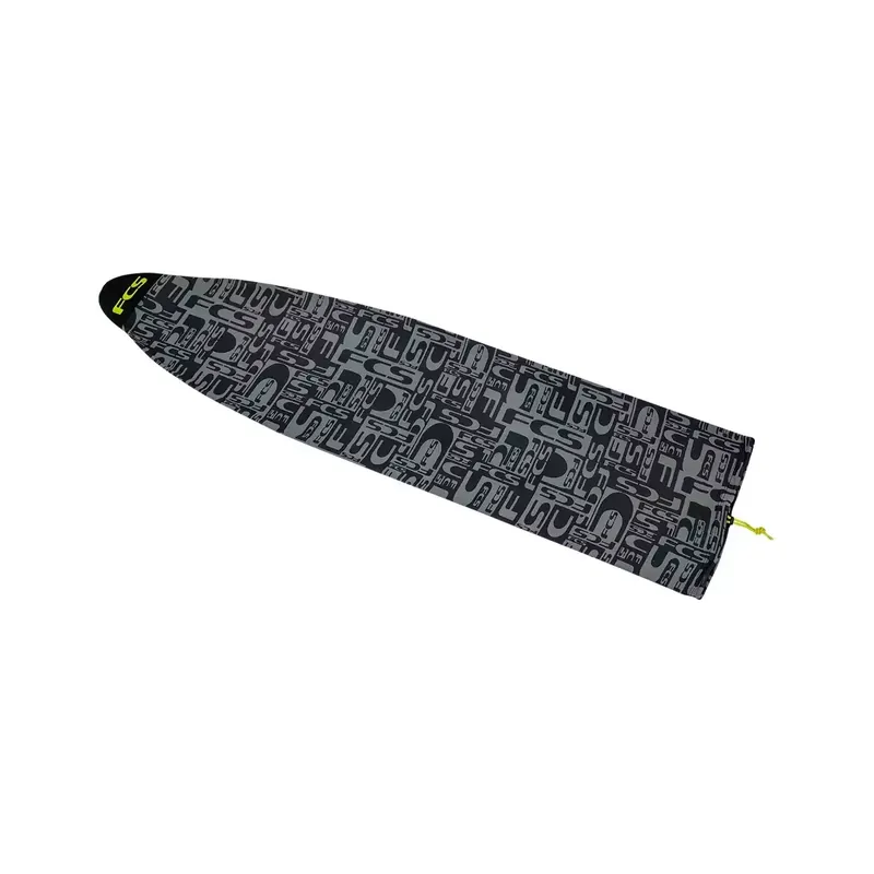 Preiswert Sokkenhoes FCS Stretch Cover All Purpose Monogram Coal/Lime