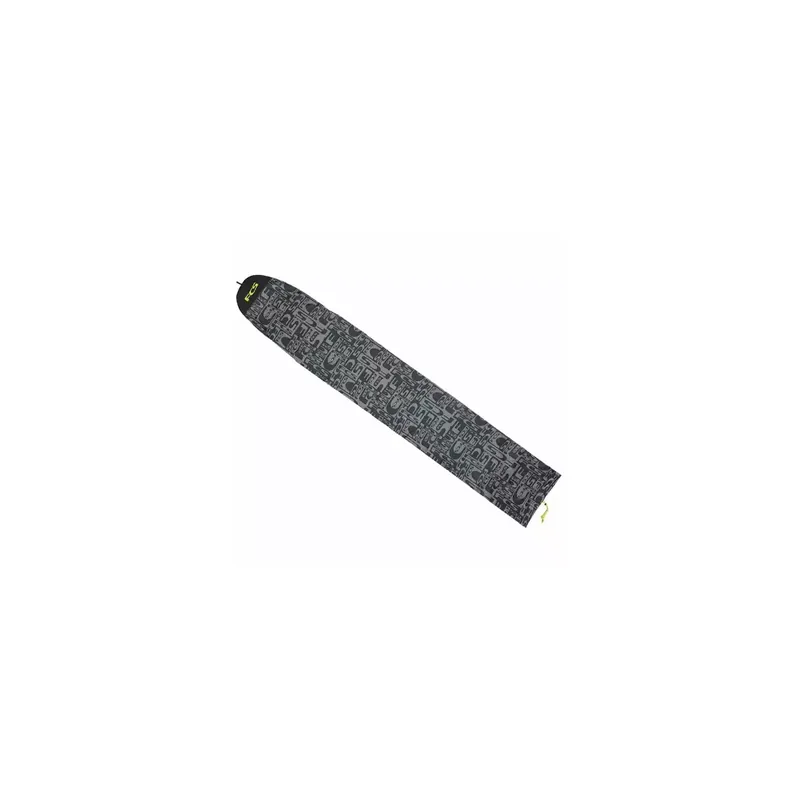 Boardbag FCS Stretch Cover Longboard Monogram Coal/Lime Letzte Chance
