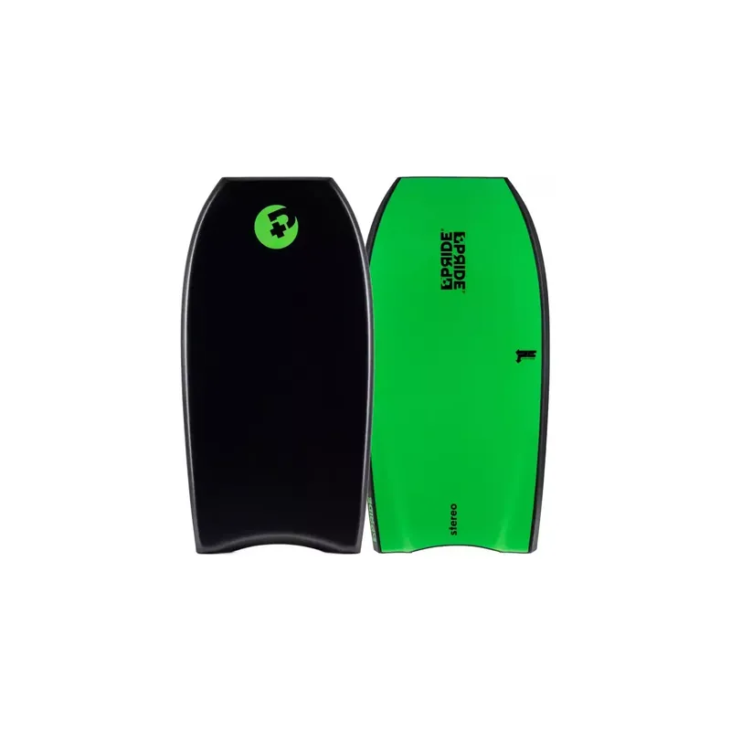 Bodyboard Pride Stereo PE HD Recycled Black/ Green Beliebt
