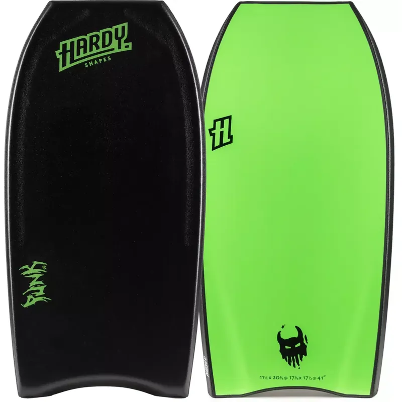 Heißes Angebot Bodyboard Hardy Shapes Punk Anarchy NRG+HD Black/Fluro Green