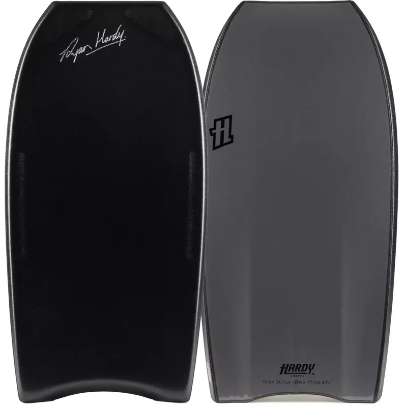 Neuheit Bodyboard Hardy Shapes Ryan Hardy Pro Mini Quad Concave K15 PP Black/Grey