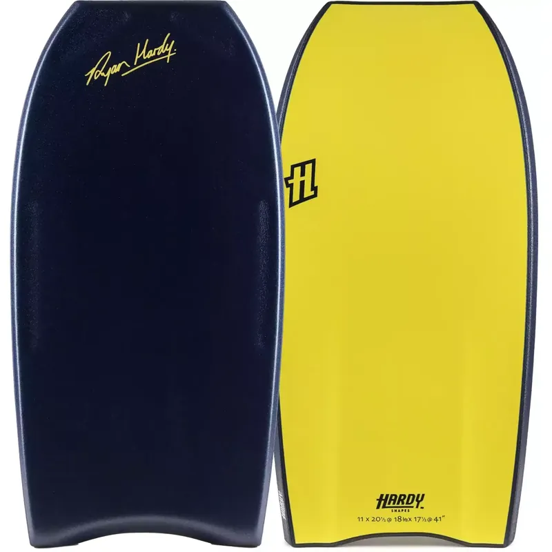 Bodyboard Hardy Shapes Ryan Hardy Pro Mini Quad Concave K15 PP Midnight Blue/Yellow Highlight