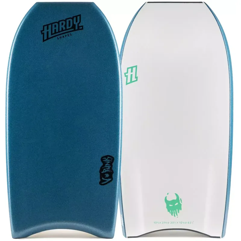 Bodyboard Hardy Shapes V-Punk Sea Green/White Nur Heute