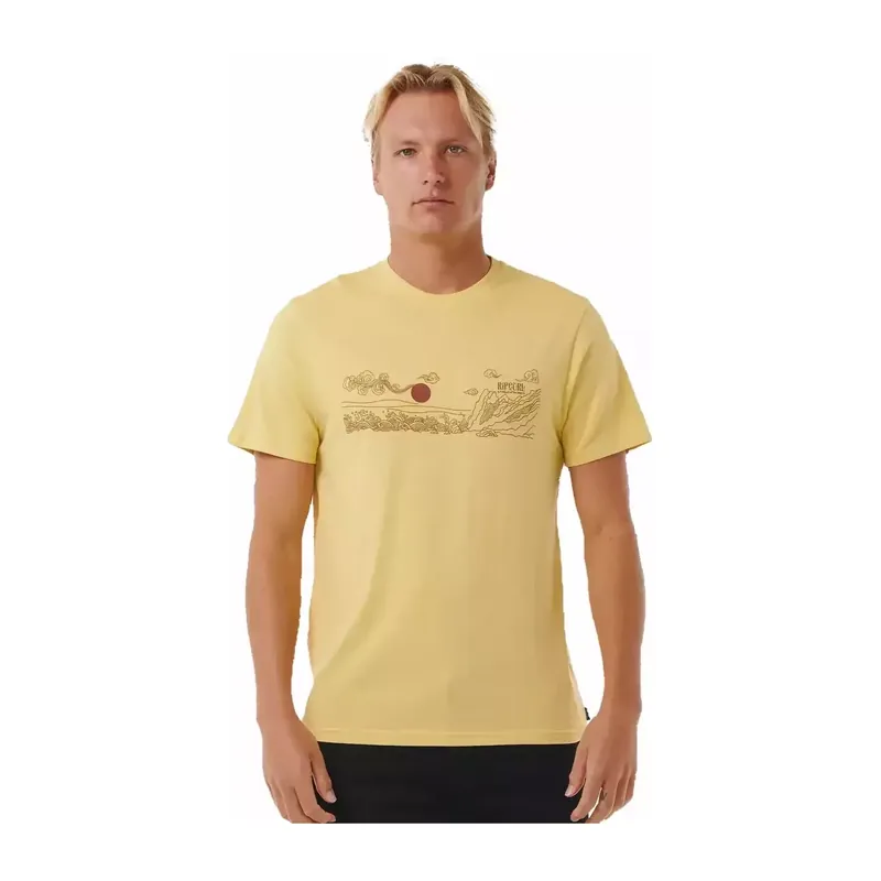 T-Shirt Rip Curl Up The Line Yellow Mega-Angebot