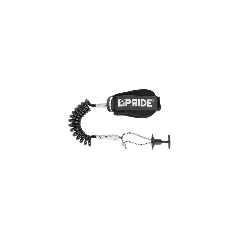 Leash für Bodyboard Pride Stretchfit biceps Black/White 8mm Echt