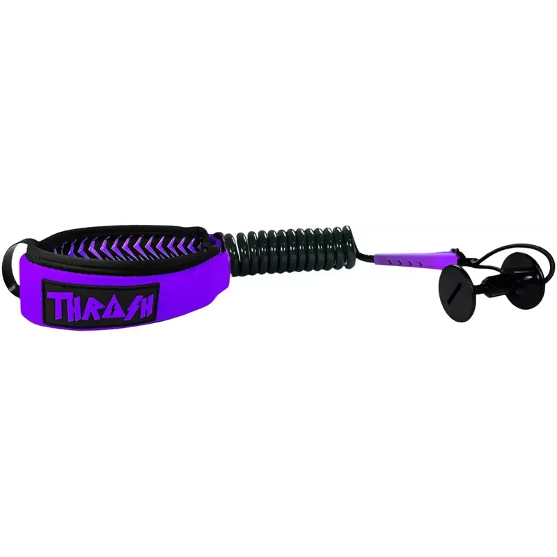 Leash für bodyboard Thrash-Bizeps V-Grip 8mm Black/Purple Preisreduziert