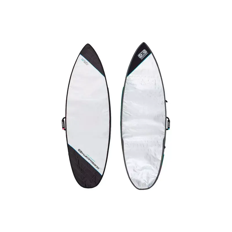 boardbag Ocean & Earth Compact Day Shortboard Silver Zertifiziert