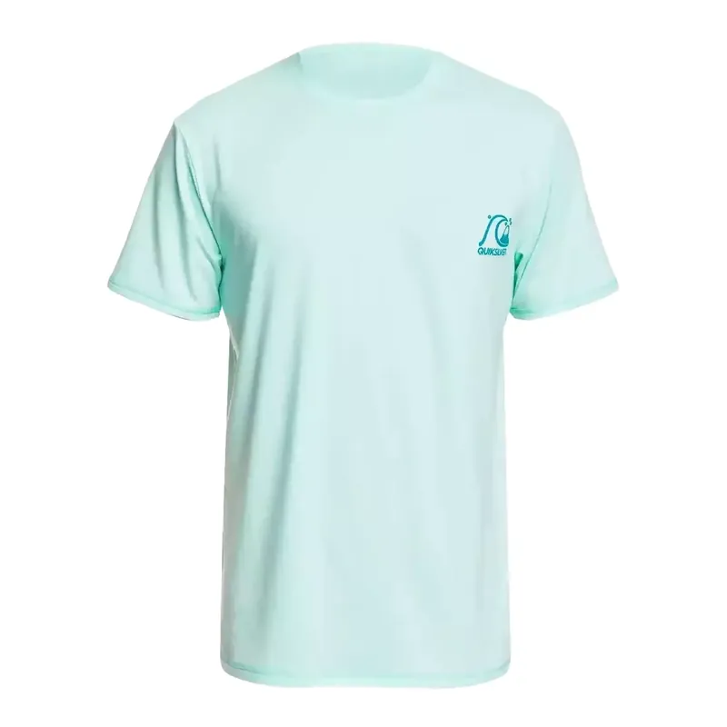 T-shirt UV quiksilver Heritage Light Blue Echt