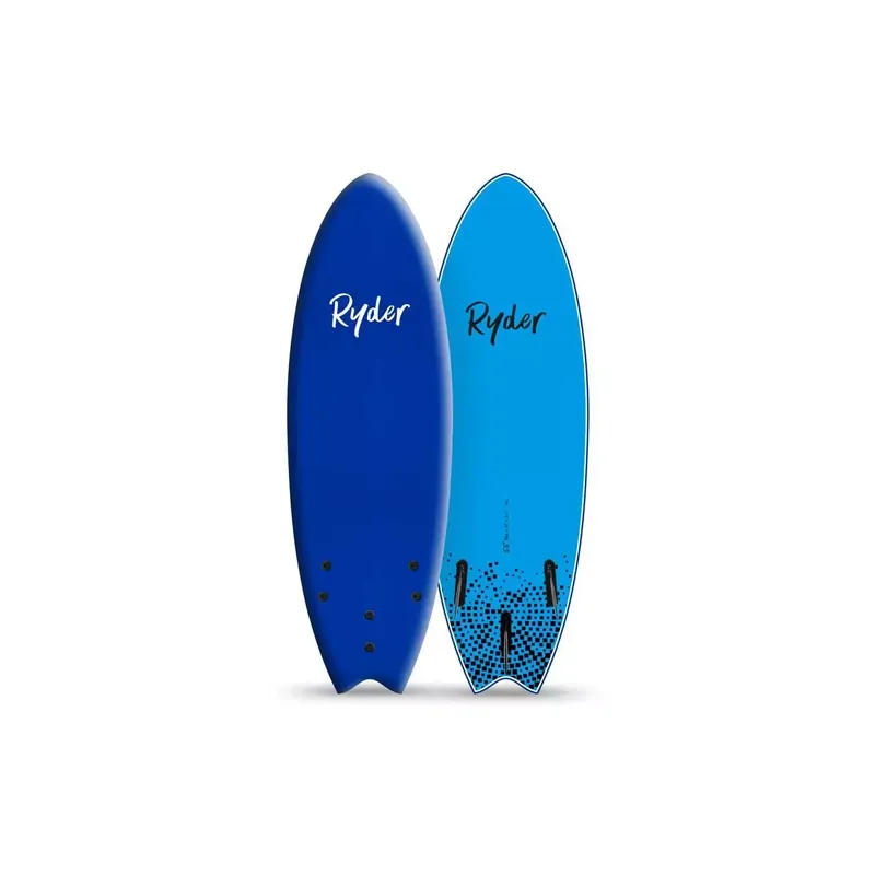 Billig Surfbrett softboard Ryder Fish Midnight Blue