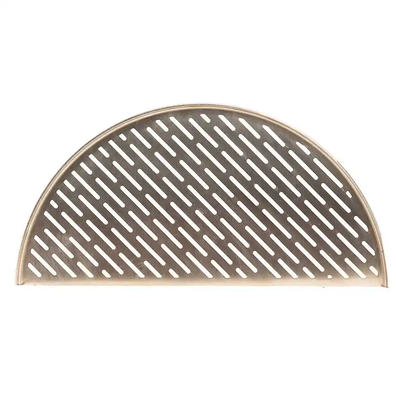 Sonderaktion Classic Joe® Half Moon SS Cooking Grate - Halbrunde lasergeschnittene Edelstahlauflage für Fisch und Gemüse für Classic Joe