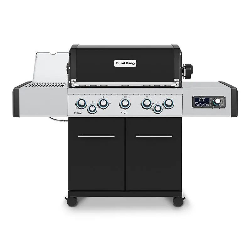 Begrenztes Angebot Broil King REGAL Q 590 IR Gasgrill - Smart Grill mit iQue Intelligent Barbecue inkl. Drehspieß und Infrarot-Seitenbrenner