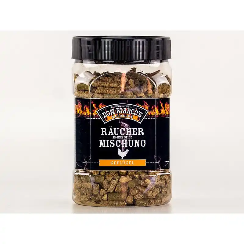 Meistverkauft Don Marco´s BBQ Smokey Spice Räucherpellet Mischung Geflügel, 450g Dose