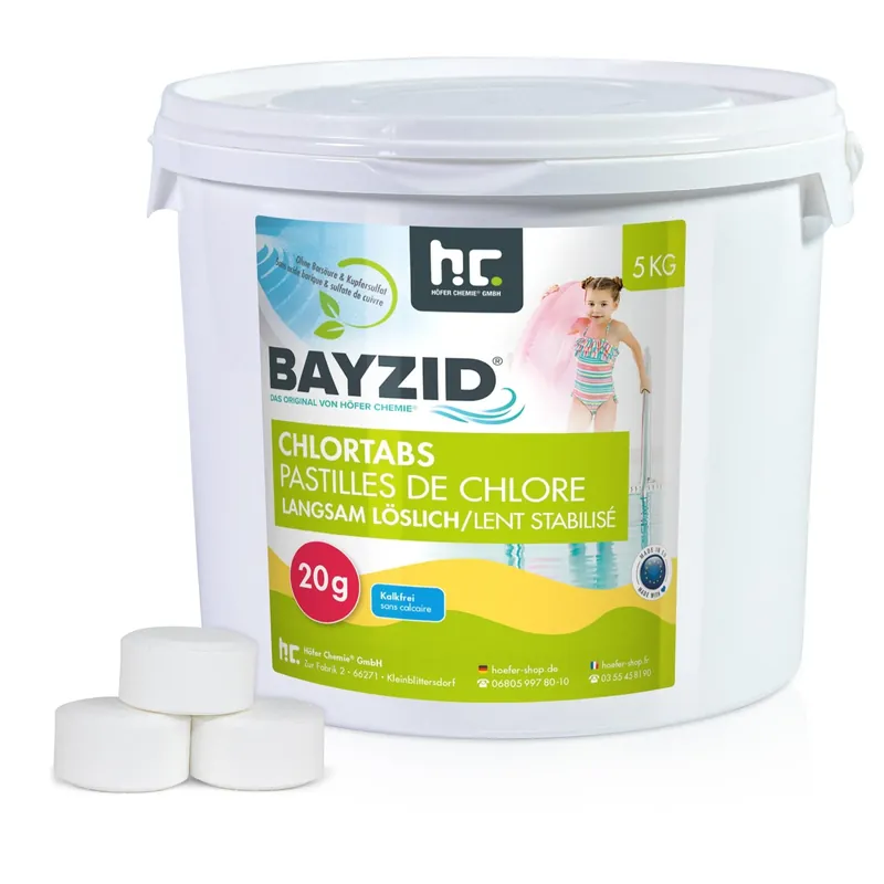 5 kg BAYZID® Chlortabs 20g langsam löslich im Eimer Angebot
