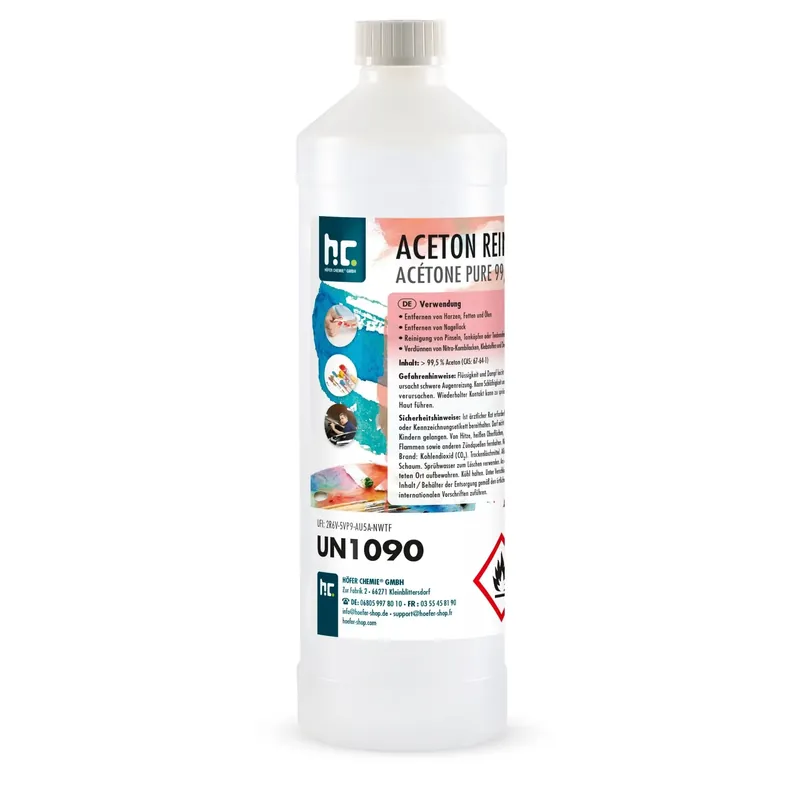 1 L Höfer Chemie® Aceton rein 99,5% in Flaschen Saisonangebot