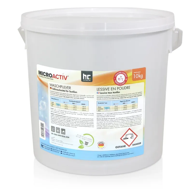 10 kg Microactiv® Waschpulver Vollwaschmittel Rabatt