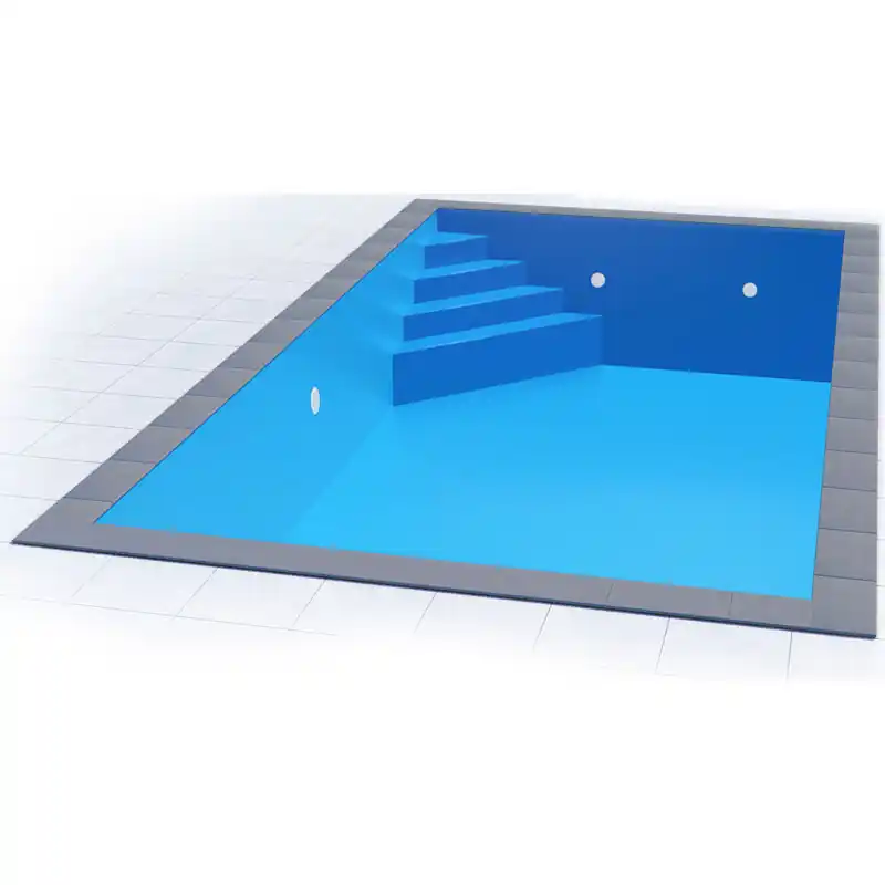 Styropor Pool Set 7 x 3,5 x 1,5 m Ecktreppe Oblique Sale