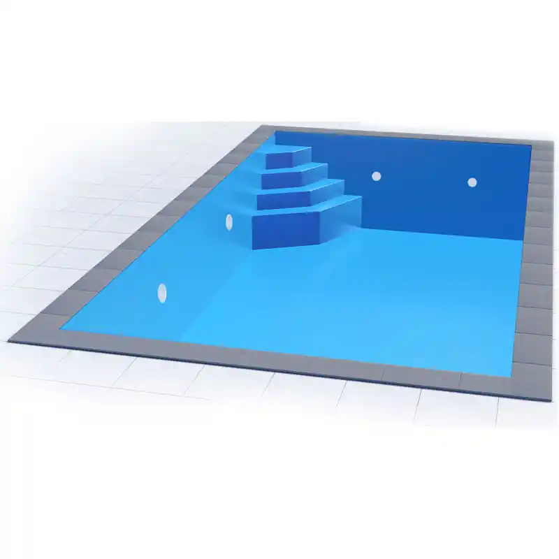 Styropor Pool Set 8 x 4 x 1,5 m Ecktreppe Smaragd Angebot