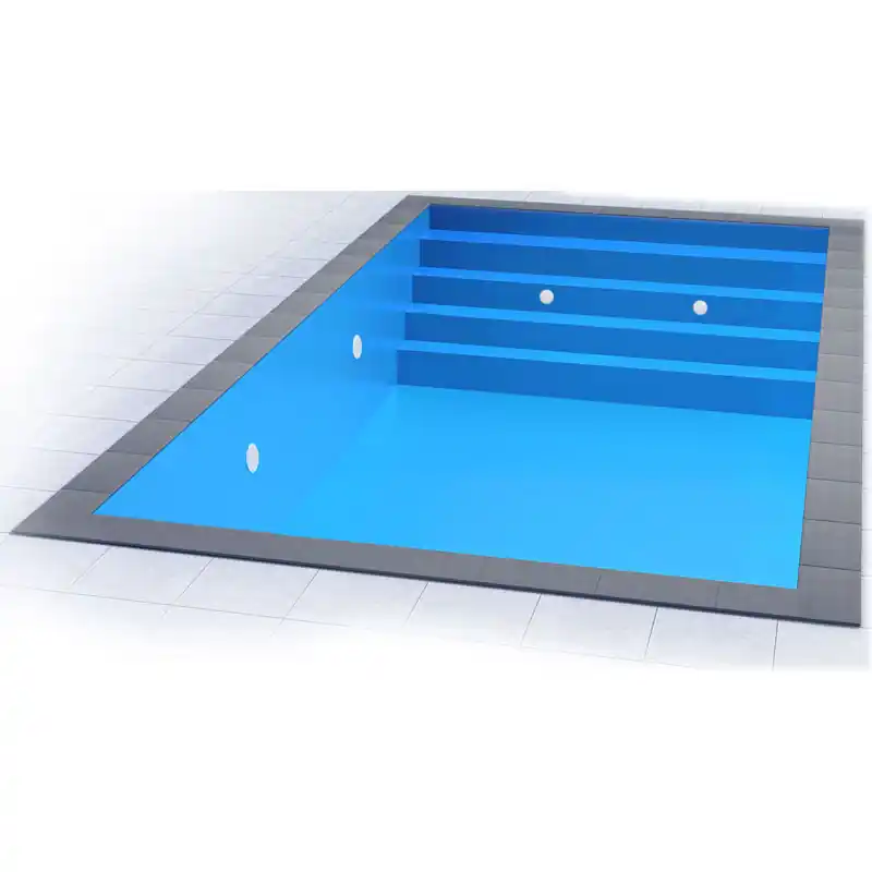 Styropor Pool Set 8 x 4 x 1,5 m Treppe Deluxe Garantierte Lieferung
