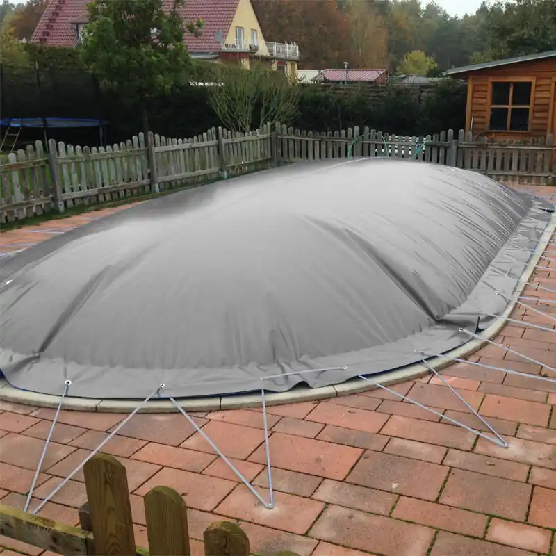 Abverkauf Aufblasbare Poolabdeckung Achtformbecken 7,25 x 4,60 m
