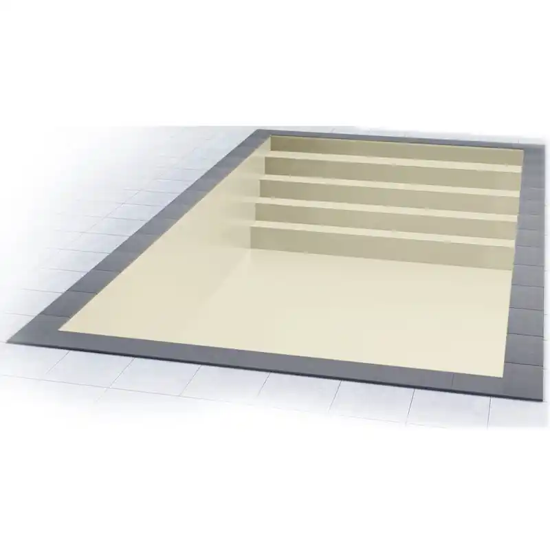 Styropor Pool Einzelbecken 6 x 3 x 1,5 m Treppe Deluxe Bestpreis