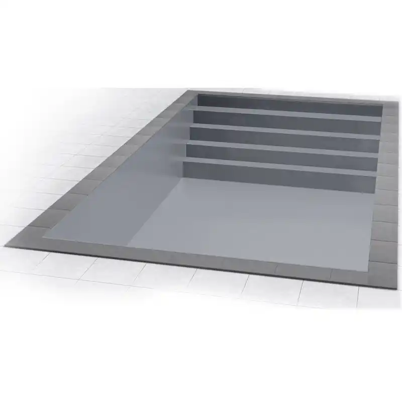 Neue Ware Styropor Pool Einzelbecken 6 x 3 x 1,5 m Treppe Deluxe