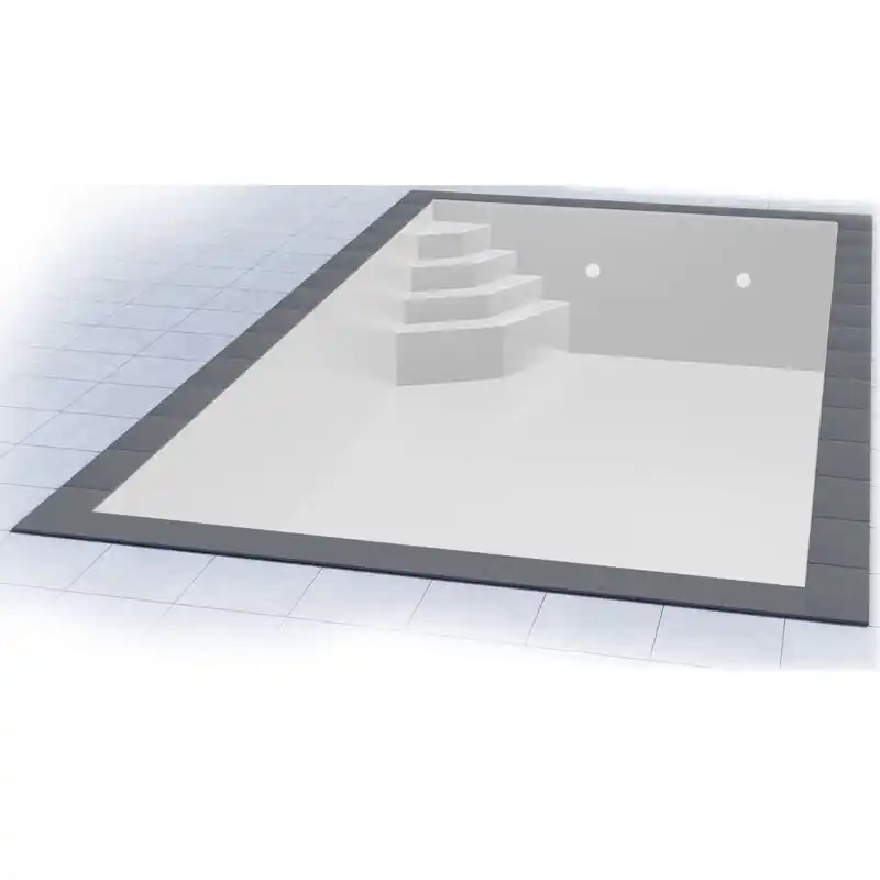 Styropor Pool Set 7 x 3,5 x 1,5 m Ecktreppe Smaragd Neu Im Sortiment