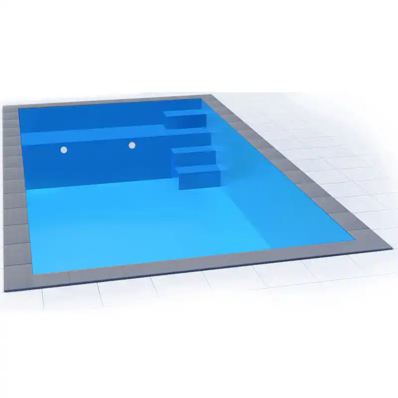 Top-Preis Styropor Poolset 7 x 3,5 x 1,5 m Sitzbank und Treppe