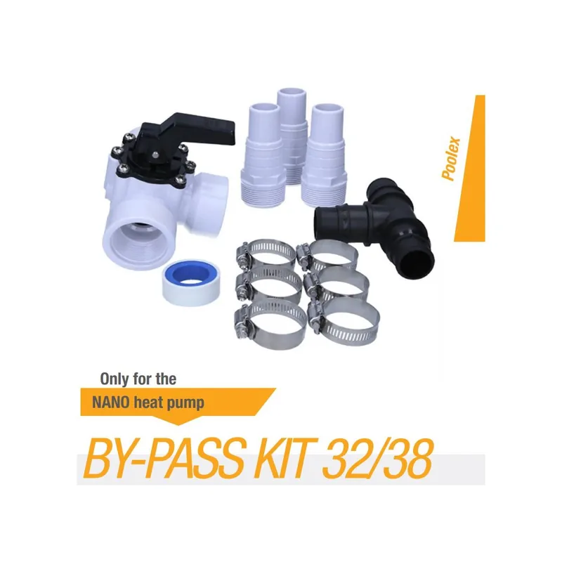Kracherpreis POOLEX HighEnd Bypass Durchmesser 32/38mm Poolex Kit für Poolheizung
