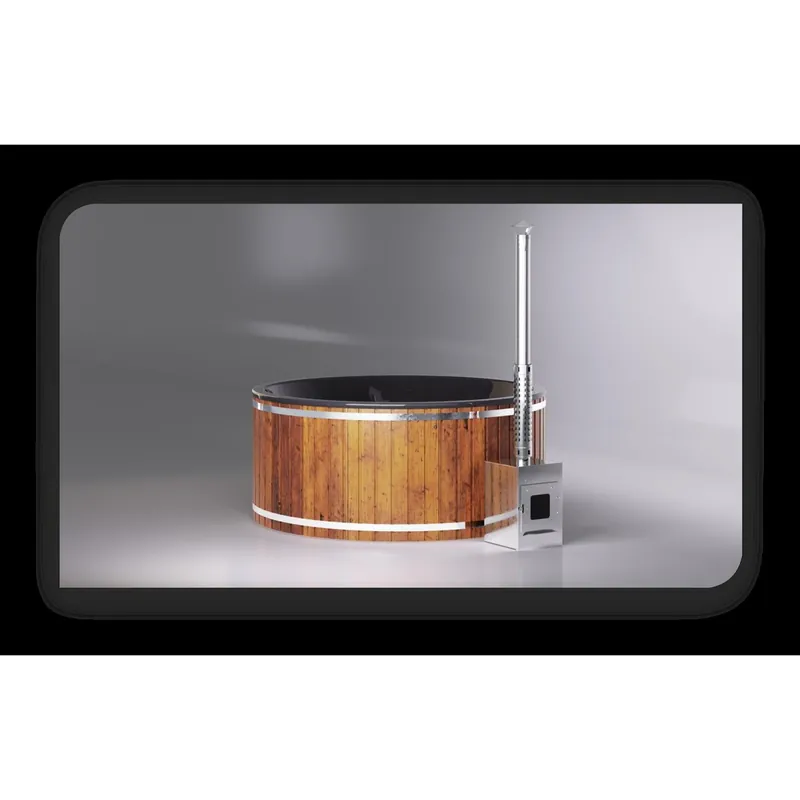 MOJO Badefass Badezuber 225mm HOTTUB mit Acryl-Schale Modell GRAND Round Out Günstig