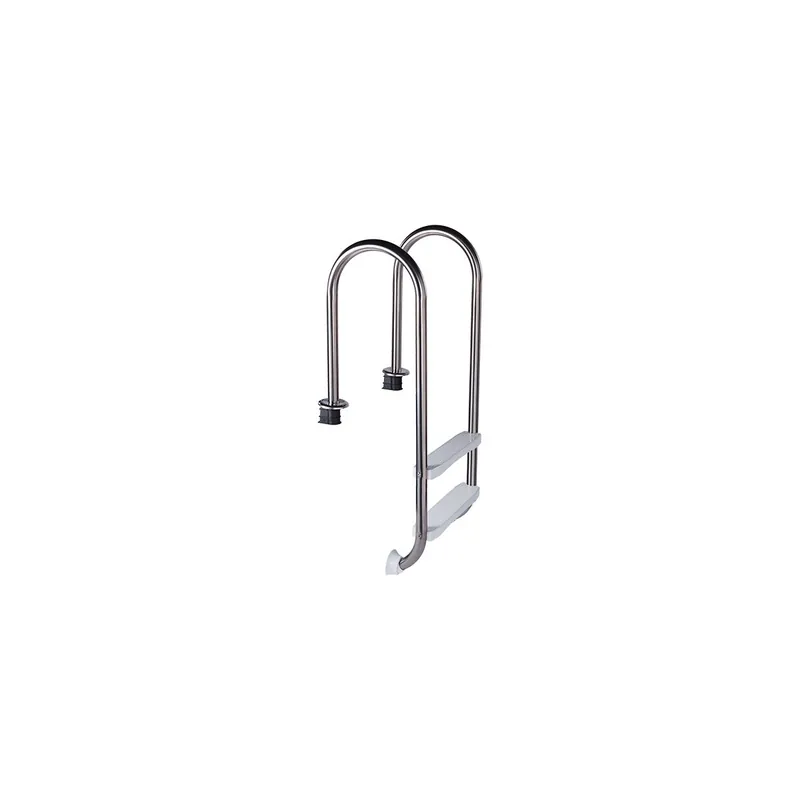 Stainless Steel Leiter Poolleiter SLIM 2-steps - for pool over 0.90m max Wasserhöhe - plastic steps Solange Der Vorrat Reicht