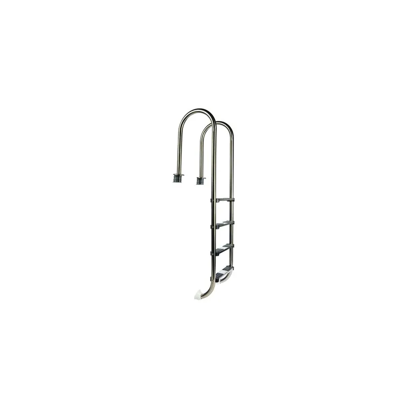 Garantierte Lieferung Stainless Steel Leiter Poolleiter SLIM 4-steps - for pool over 1.30m max Wasserhöhe - plastic steps