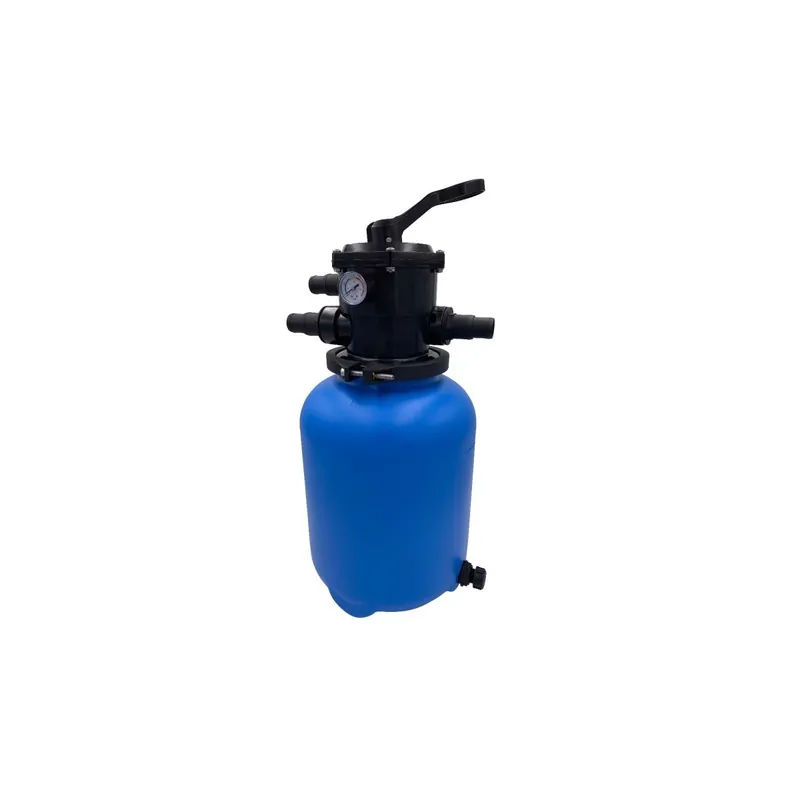 OKU 300mm Sandfilterbehälter mit 6-Wege-Top-Mount Ventil BLAU Sandfilterkessel Markenware