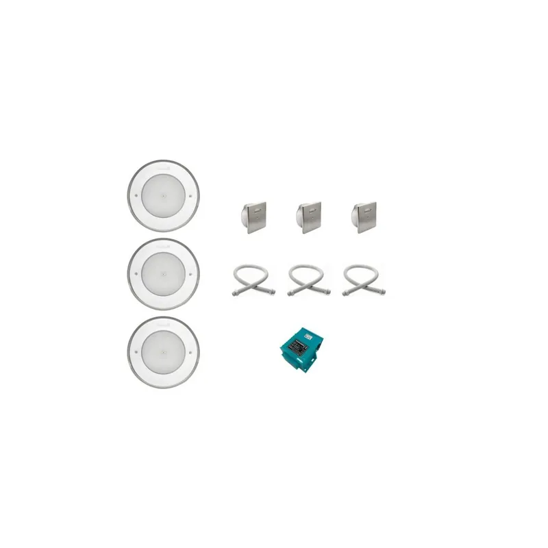 Bestpreis OKU Poolbeleuchtungs SET 3 x LED Birne weiß