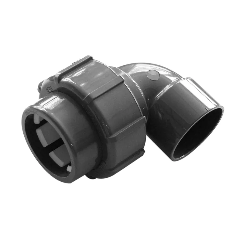 Zertifiziert FlexFit Übergangswinkel 90° | Ø 50 mm | Klemm x Klebemuffe