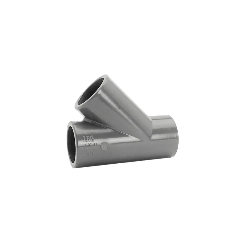 Top-Preis PVC T-Stück 45° | Ø 63 mm | Grau | PN10
