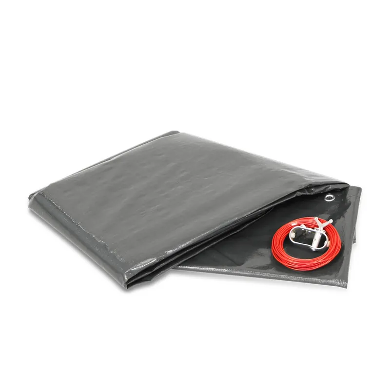 Saisonangebot PEB Winterabdeckplane 200 g/m² Oval 700 x 350 cm Ovalbecken Poolabdeckung