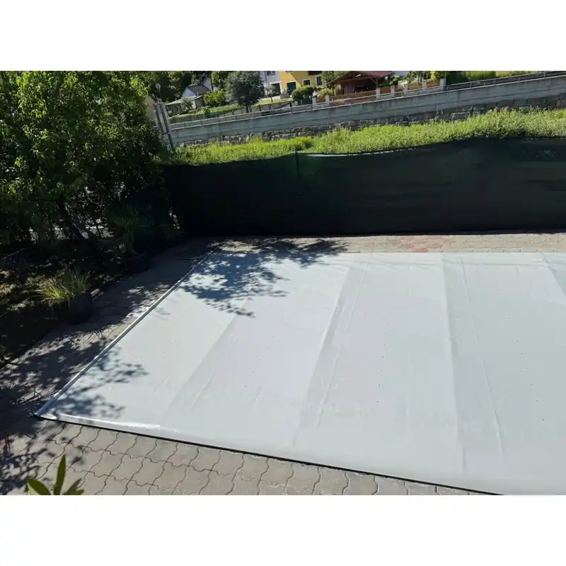 Trend Rollschutzabdeckung | Flat Section | rechteckig | 700 x 350 cm | hellgrau Saisonangebot