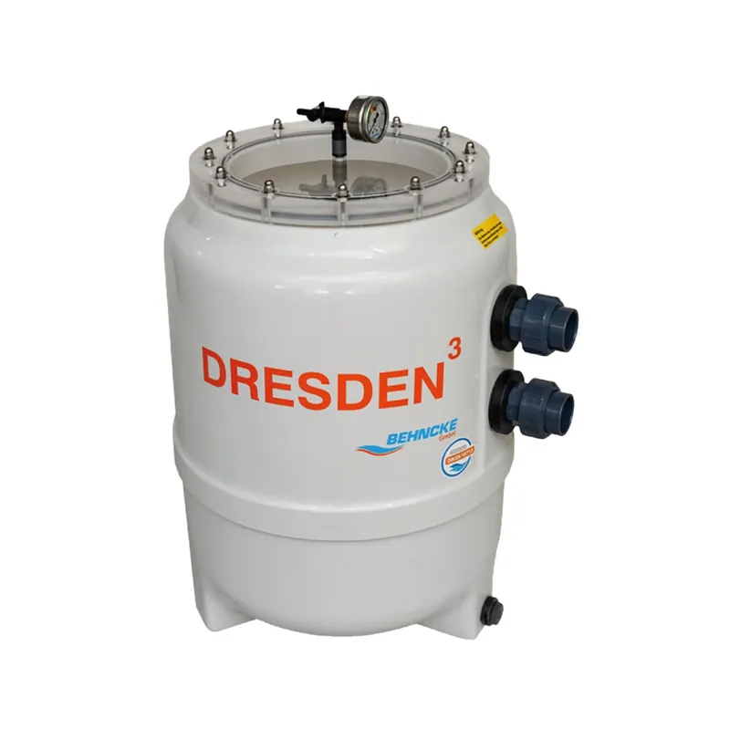 Preis Gesenkt GFK Filterkessel Behncke DRESDEN³ | Ø 600 mm | Höhe 980 mm | RAL 7035 Lichtgrau | ohne Ventil (Ø 50 mm - 1 1/2 ")