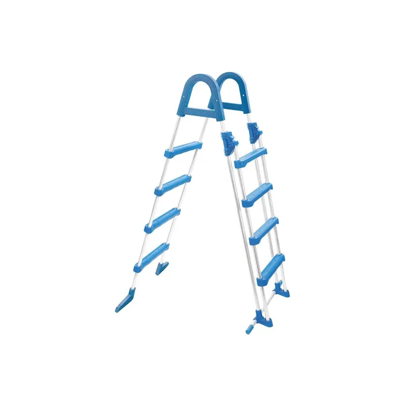 Versand Am Gleichen Tag Hochbeckenleiter Security 4/4-stufig für Aufstellpools bis 122 cm Poolleiter
