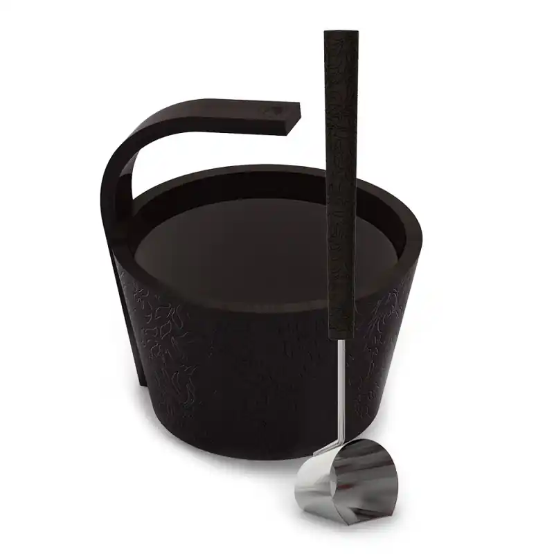 Nur Heute SAWO Sauna Set - Mehr Dampf, Premium, schwarz 4 l