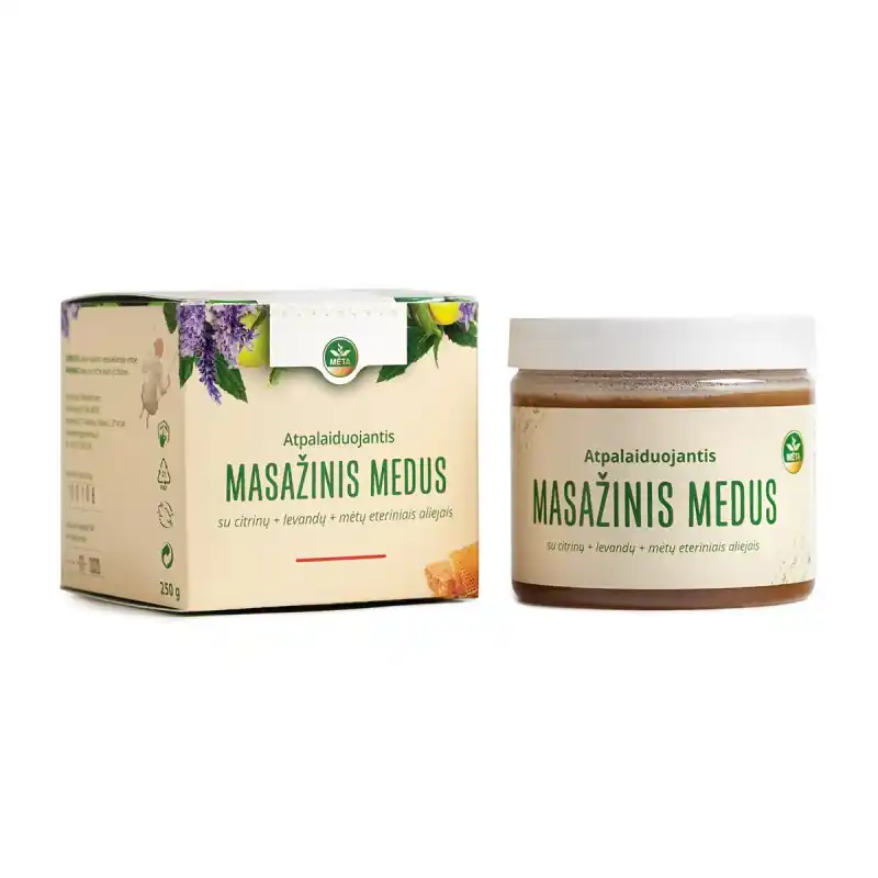 Entspannender Massagehonig mit ätherischen Ölen aus Lavendel, Zitrone und Minze Preisknaller