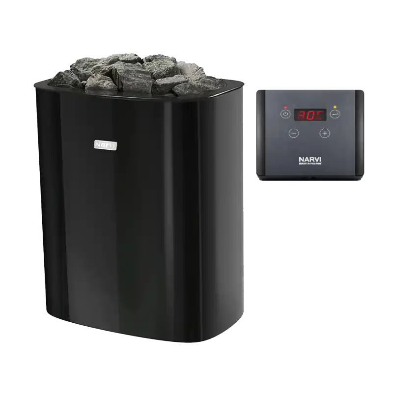 Letzte Chance Elektrischer Saunaofen - NARVI NC Electric, schwarz 6 kW