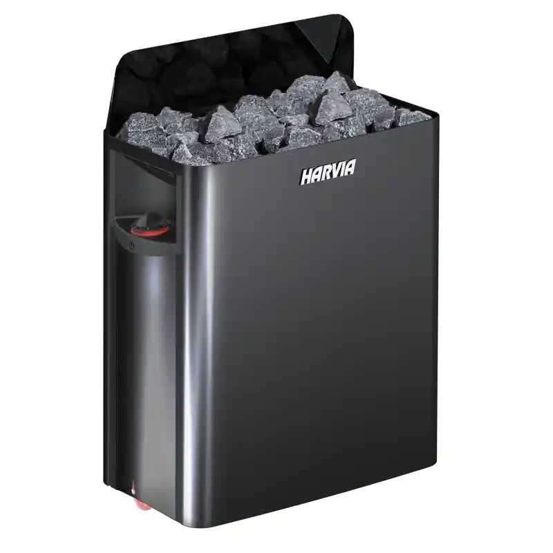 Top-Angebot Elektrischer Saunaofen - HARVIA The Wall Black Steel SW60 6 kW