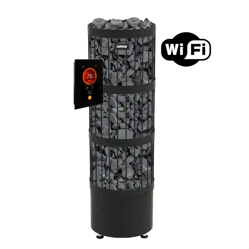 Elektrischer Saunaofen - Harvia Legend PO70FC 6,8 kW WiFi schwarz Kracherpreis