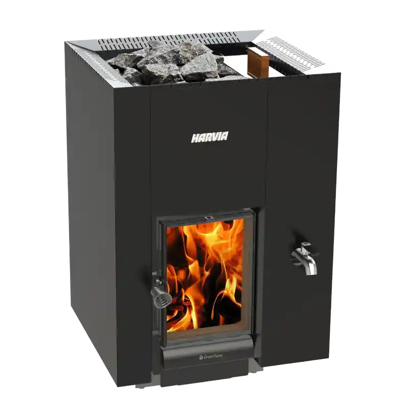 Holzbefeuerter Saunaofen - HARVIA Linear 22 GreenFlame RS Sichere Zahlung