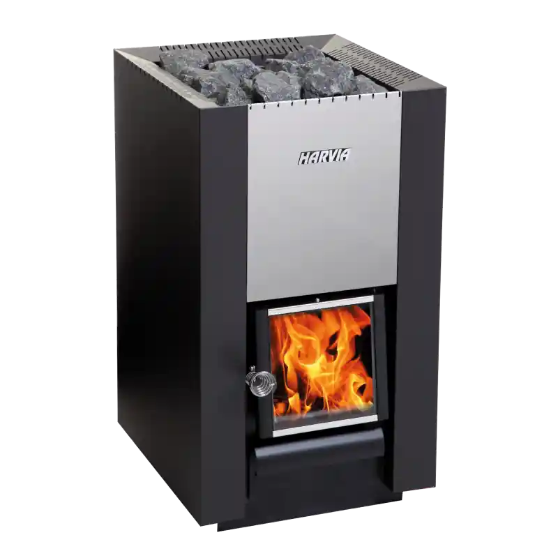Holzbefeuerter Saunaofen - HARVIA 16 schwarz Knallerangebot