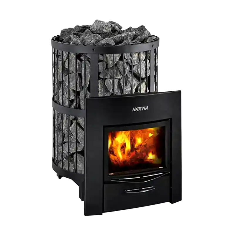 Abverkauf Holzbefeuerter Saunaofen - HARVIA Legend 240 Duo, schwarz